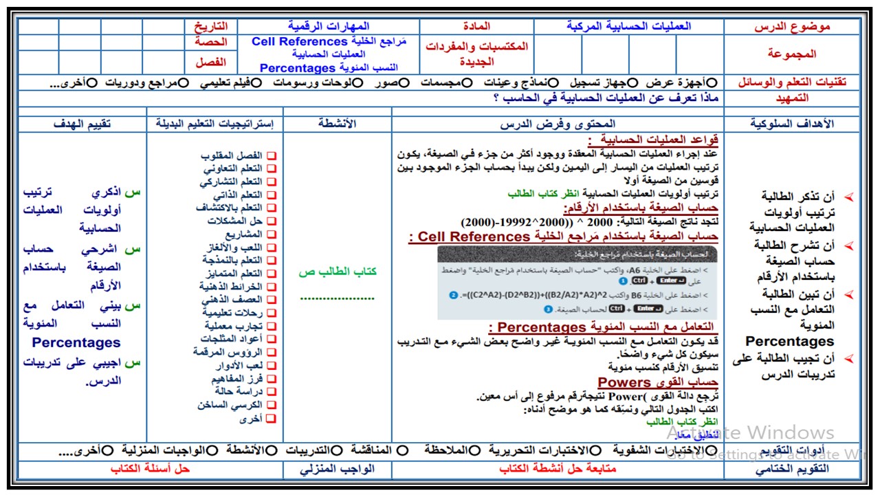 بوربوينت حاسب آلي ثاني متوسط الفصل الثاني 