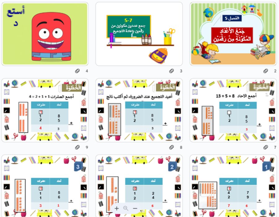 بوربوينت رياضيات ثاني ابتدائي الفصل الثاني 
