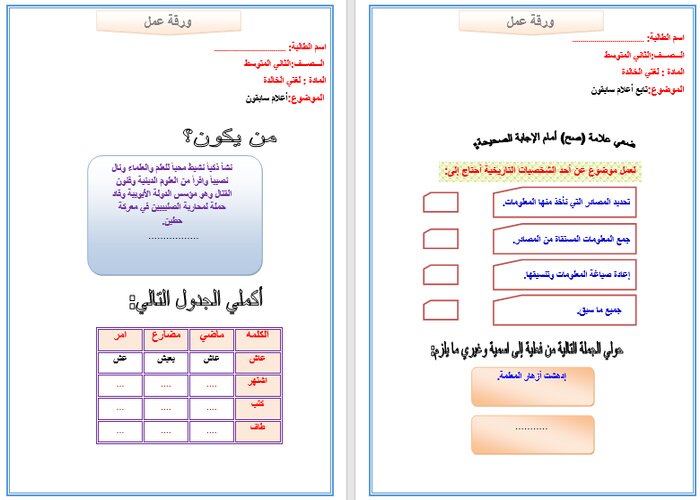 بوربوينت لغتي ثاني متوسط الفصل الثاني