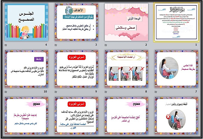 بوربوينت للمهارات الحياتية و الأسرية أول ابتدائي فصل ثانى