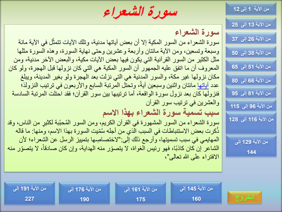 تحضير القرآن الكريم حفظ سادس ابتدائي فصل أول