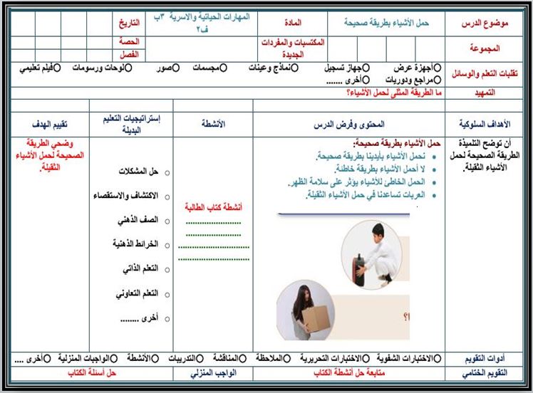 حل أسئلة مادة مهارات حياتية و أسرية ثالث ابتدائي فصل ثانى