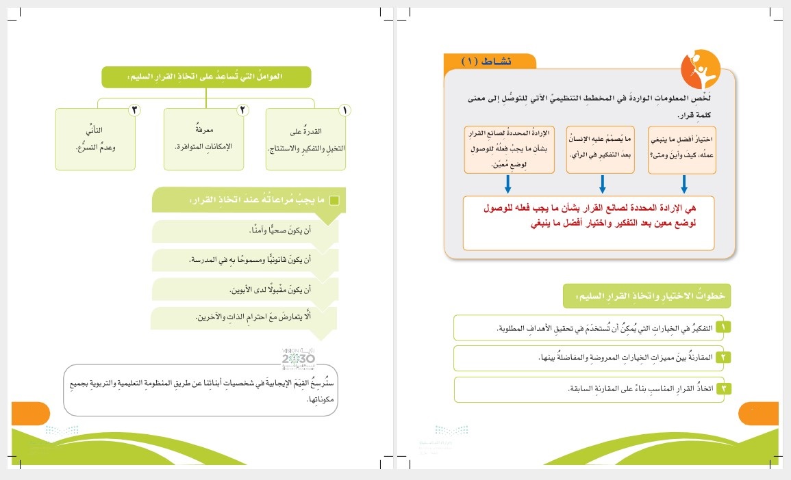 حل اسئلة المهارات الحياتية و الأسرية سادس ابتدائي فصل ثانى