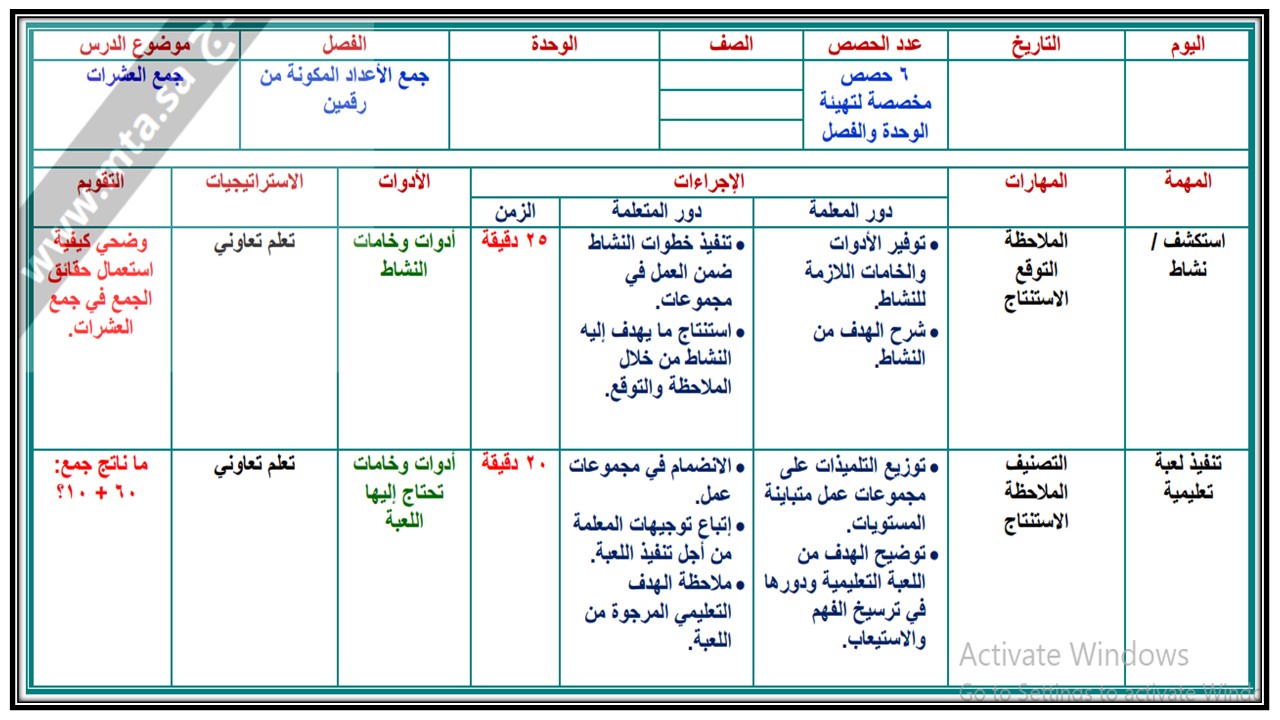 حل اسئلة رياضيات ثاني ابتدائي الفصل الثاني