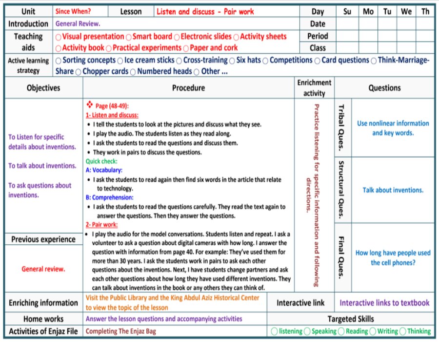 ورق عمل SUPER GOAL 6 الصف الثالث المتوسط الفصل الثاني