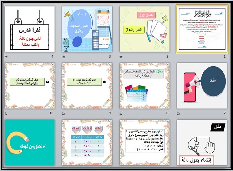 ورق عمل رياضيات أول متوسط الفصل الأول