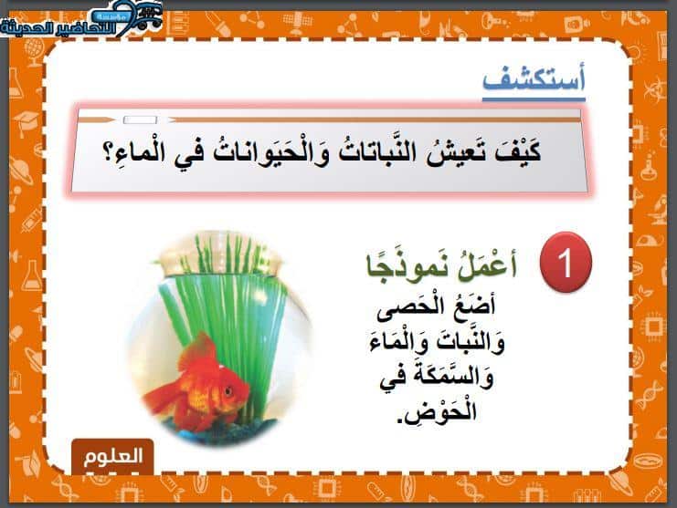 ورق عمل علوم أول ابتدائي فصل أول