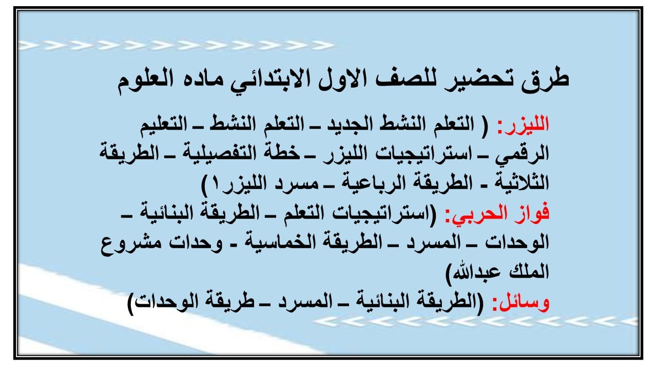 ورق عمل علوم أول ابتدائي فصل أول