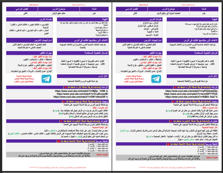 ورق عمل علوم خامس ابتدائي الفصل الثاني 