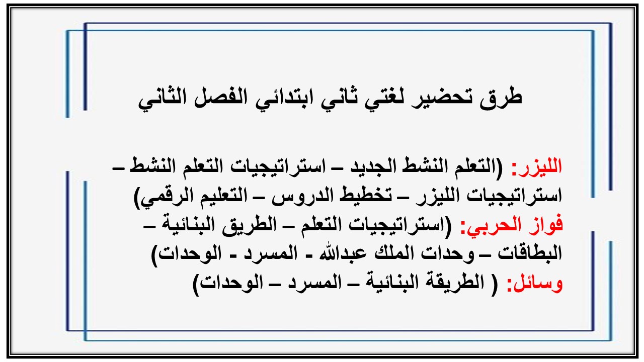ورق عمل لغتي ثاني ابتدائي الفصل الثاني