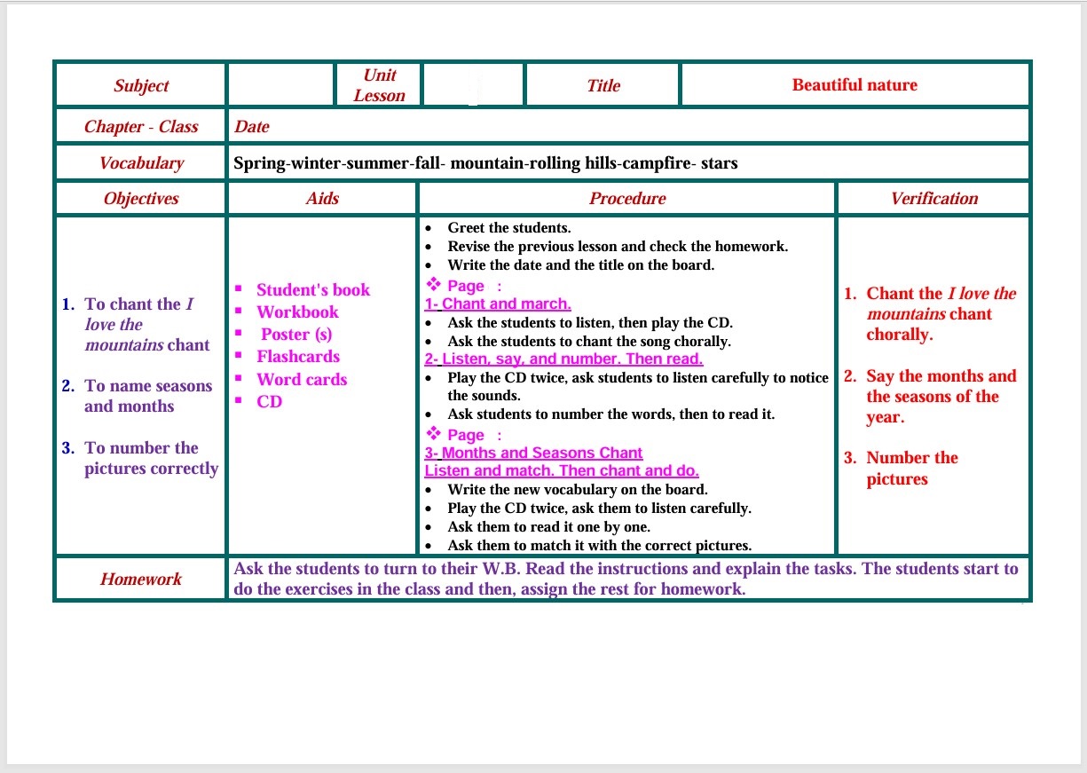 ورق عمل WE CAN 2 الصف الثاني الابتدائي الفصل الثاني