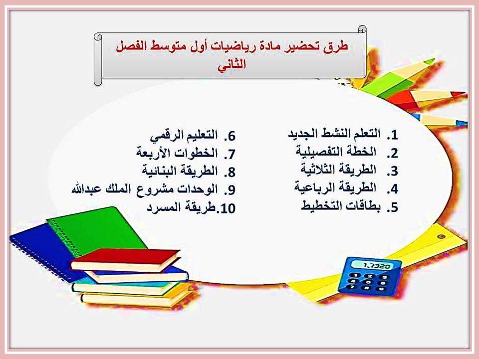 اوراق عمل رياضيات أول متوسط الفصل الثاني
