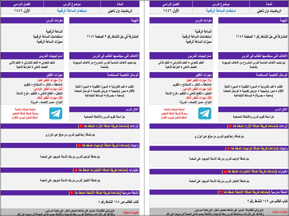 بوربوينت رياضيات أول ثانوي فكرية فصل أول