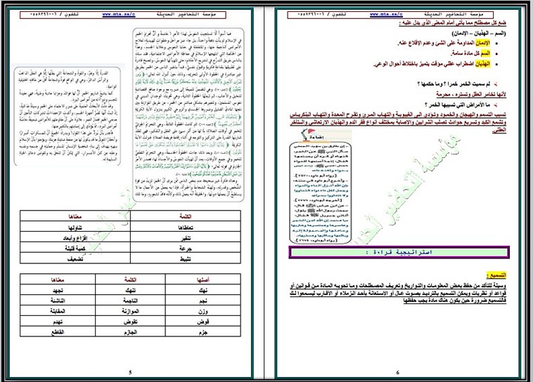 بوربوينت مادة لغتي ثالث متوسط الفصل الثالث