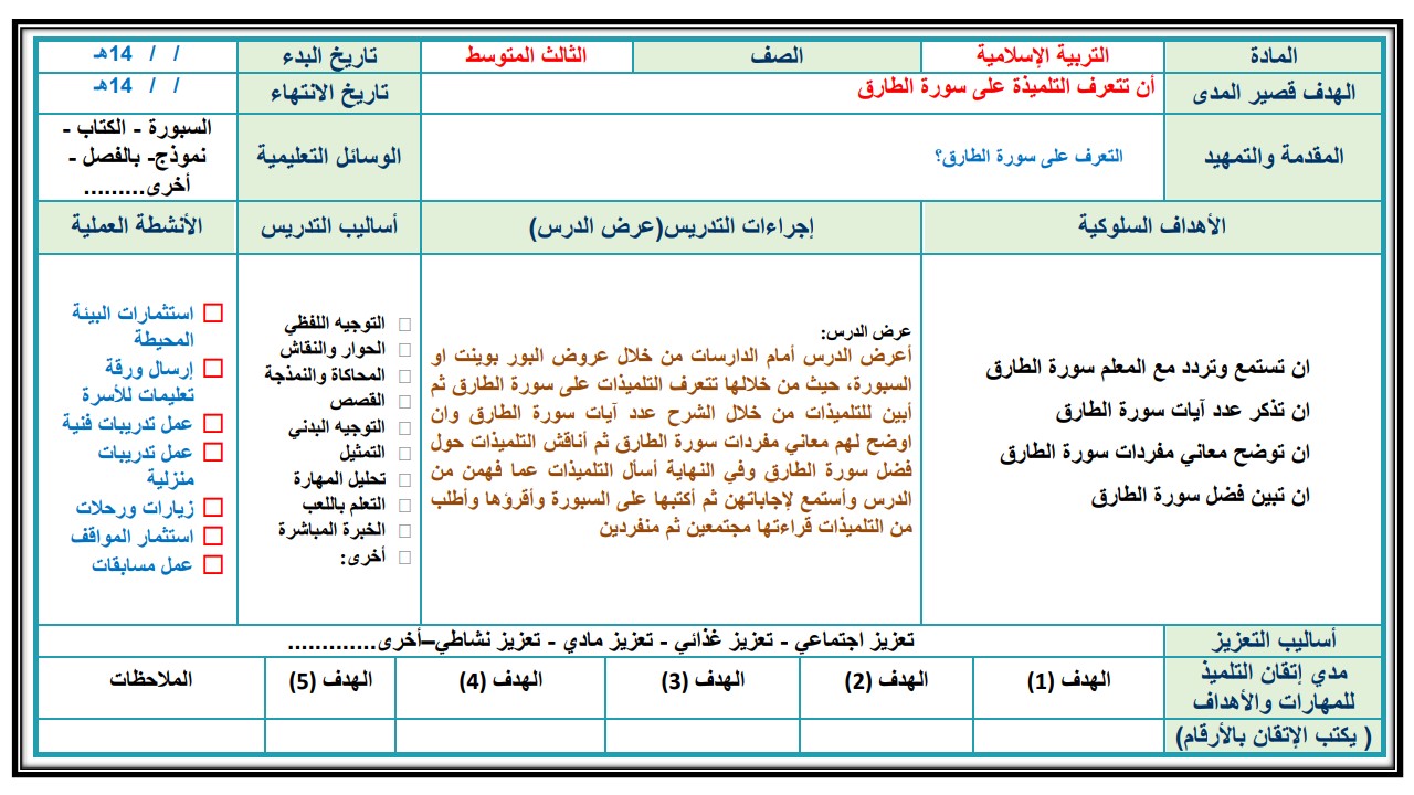 تحضير ثالث متوسط الدراسات الإسلامية فكرية الفصل الأول تحضير ثالث متوسط الدراسات الإسلامية فكرية الفصل الأول