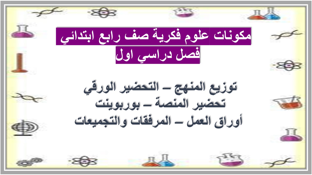 تحضير علوم فكرية صف رابع ابتدائي فصل دراسي اول تحضير علوم فكرية صف رابع ابتدائي فصل دراسي اول