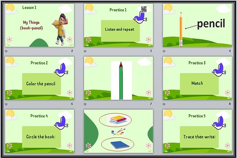 بوربوينت ثاني ابتدائي انجليزي فكرية الفصل الأول 