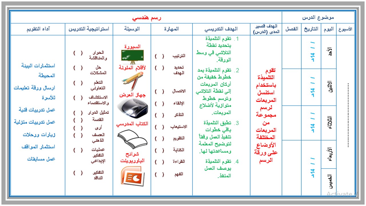 تحضير لمادة التربية الفنية الصف الثاني الثانوي التربية الفكرية الفصل الدراسي الأول تحضير لمادة التربية الفنية الصف الثاني الثانوي التربية الفكرية الفصل الدراسي الأول