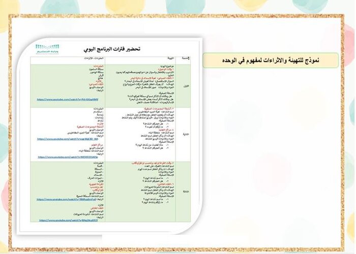تحضير وحدة الحيوانات لرياض الاطفال