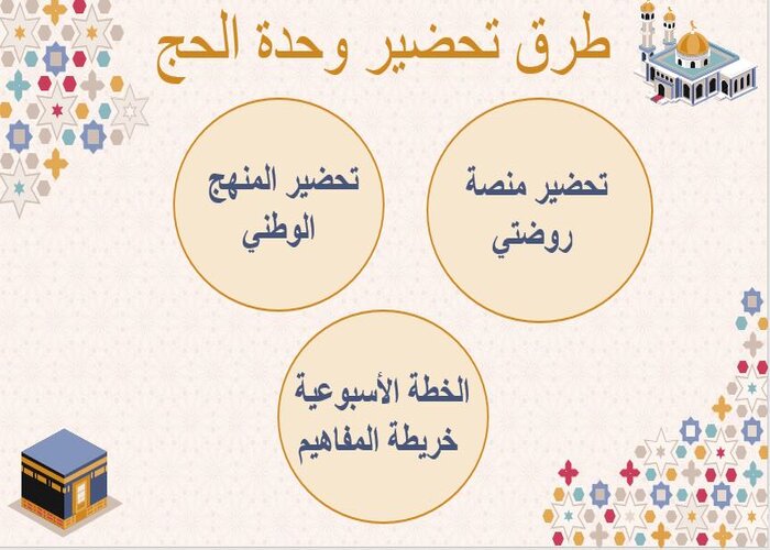 وحدة الحج رياض الاطفال