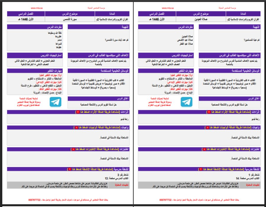 مهارات التفكير دراسات إسلامية ثاني متوسط التربية الفكرية منصة مدرستي