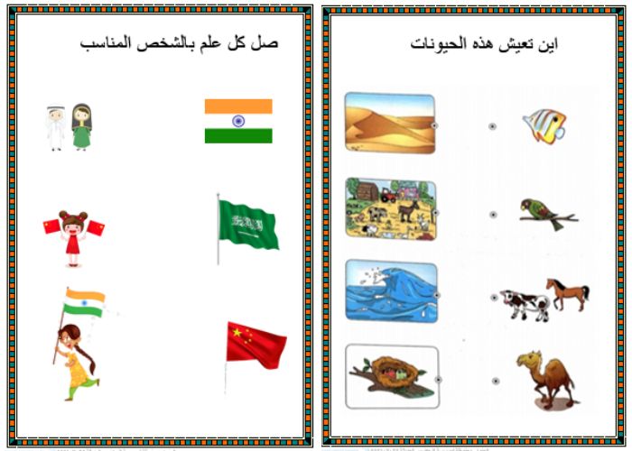 وحدة العالم من حولي لرياض الاطفال