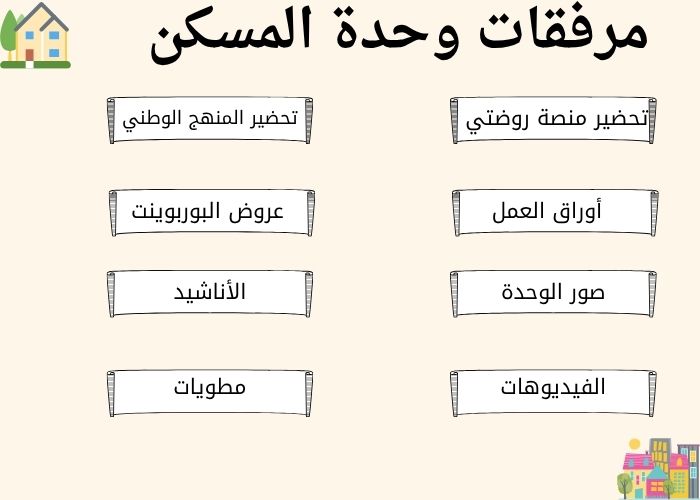 وحدة المسكن رياض اطفال