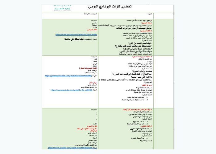 السلامة في الطريق رياض اطفال