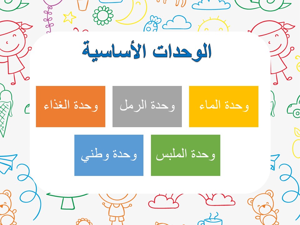 تحضير وحدة الماء رياض أطفال