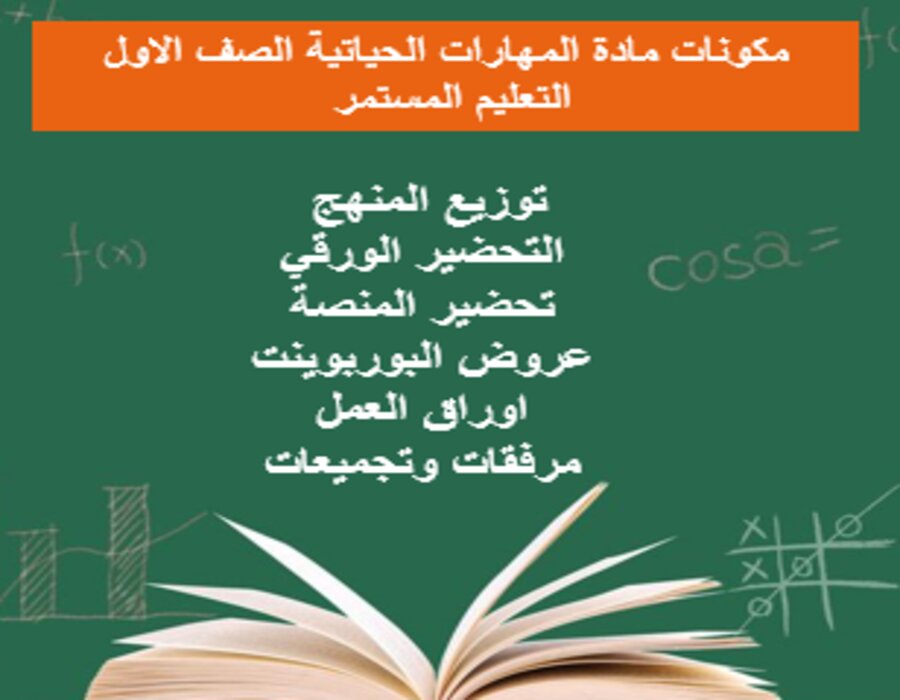 مفردات الدرس المهارات الحياتية الصف الاول التعليم المستمر منصة مدرستي