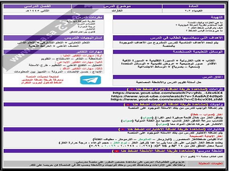 التحضير الإلكتروني لمادة الكيمياء 2-2