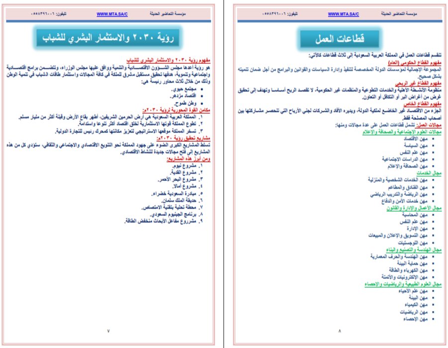 التحضير الإلكتروني مادة التربية المهنية