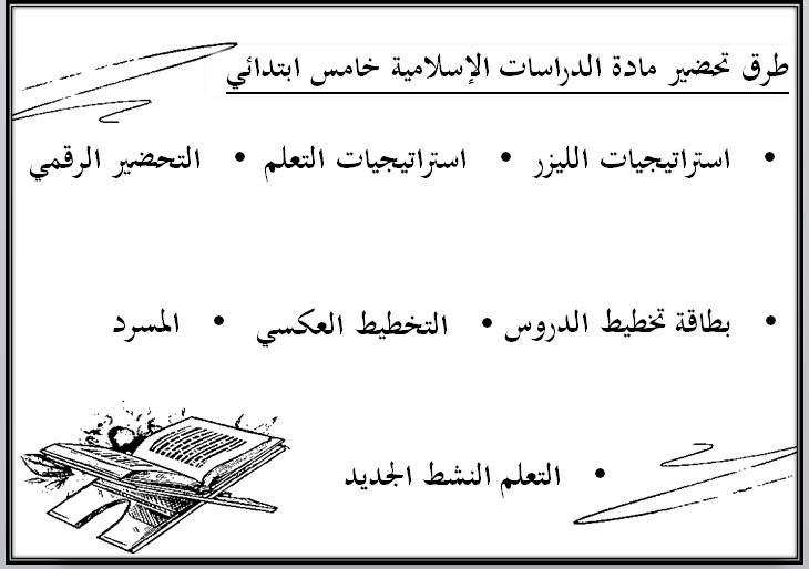 اختبارات دراسات اسلامية الصف الخامس الابتدائي الفصل الأول