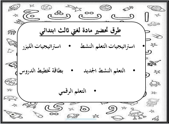 اختبارات لغتي الصف الثالث الابتدائي الفصل الأول مدرستي