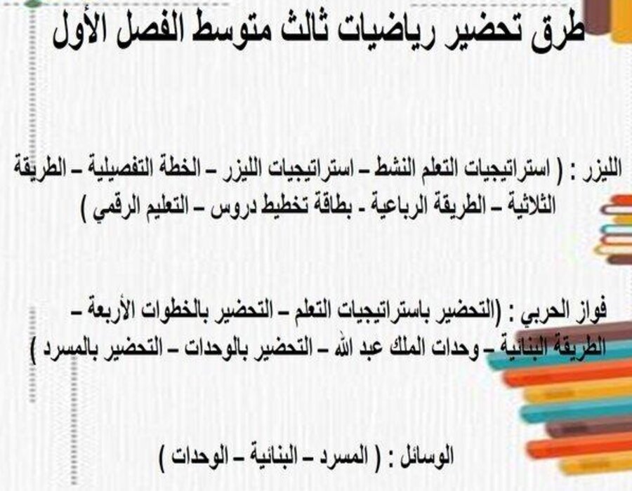 مهارات التفكير رياضيات ثالث متوسط الفصل الأول مدرستي 