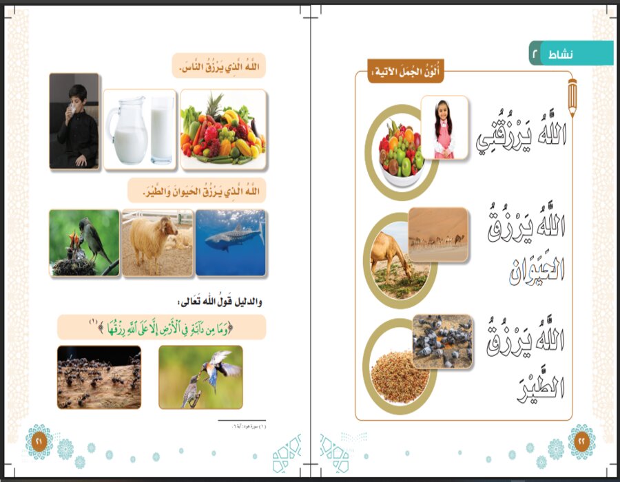 اختبارات مادة الدراسات الاسلامية الصف الأول الابتدائي الفصل الأول