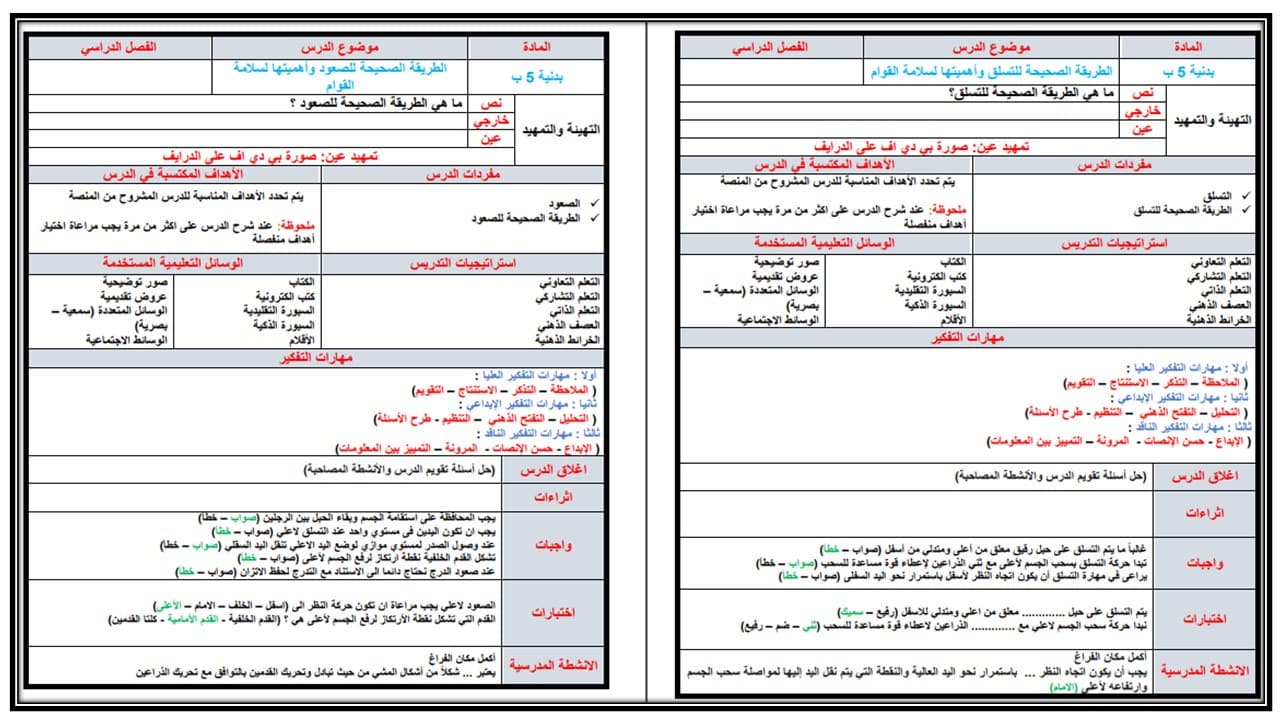 اغلاق الدرس تربية بدنيه الصف الخامس الابتدائي الفصل الأول مدرستي