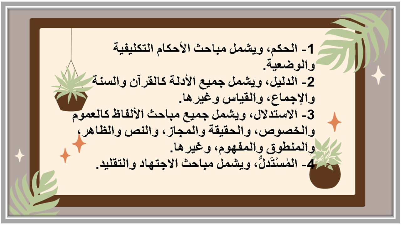 بوربوينت مادة أصول فقه مسارات