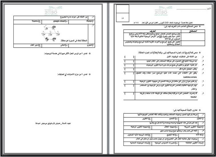 بوربوينت مادة هندسة برمجيات مسارات