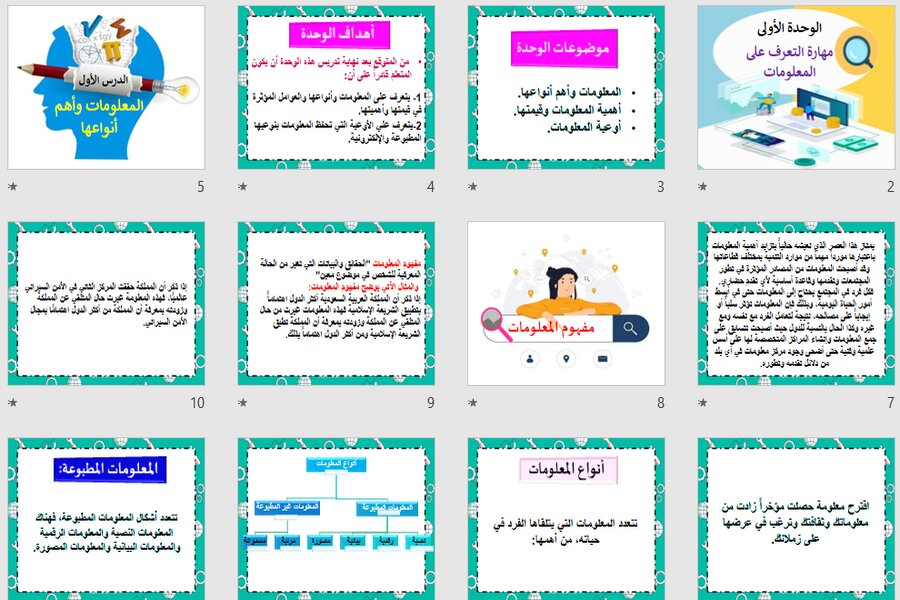تحضير مادة البحث ومصادر المعلومات مسارات