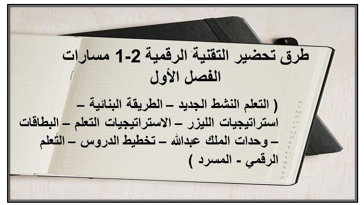 مهارات التفكير التقنية الرقمية 2-1 مسارات الفصل الأول مدرستي