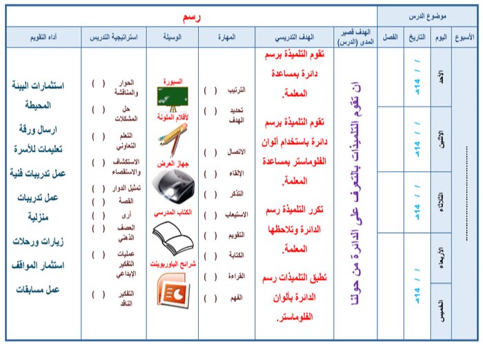 اختبارات التربية الفنية تربية فكرية الصف الأول الابتدائي الفصل الأول مدرستي