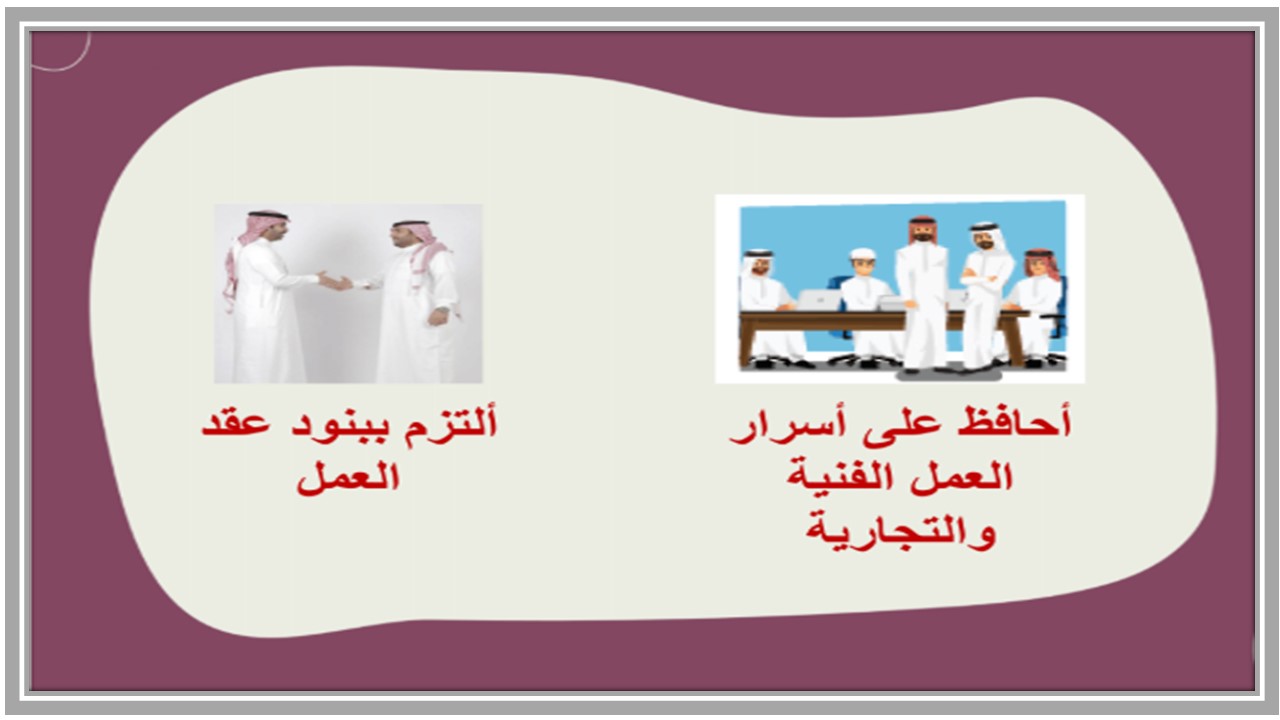 مفردات الدرس مهارات مهنية تربية فكرية الصف الأول ثانوي الفصل الأول مدرستي 