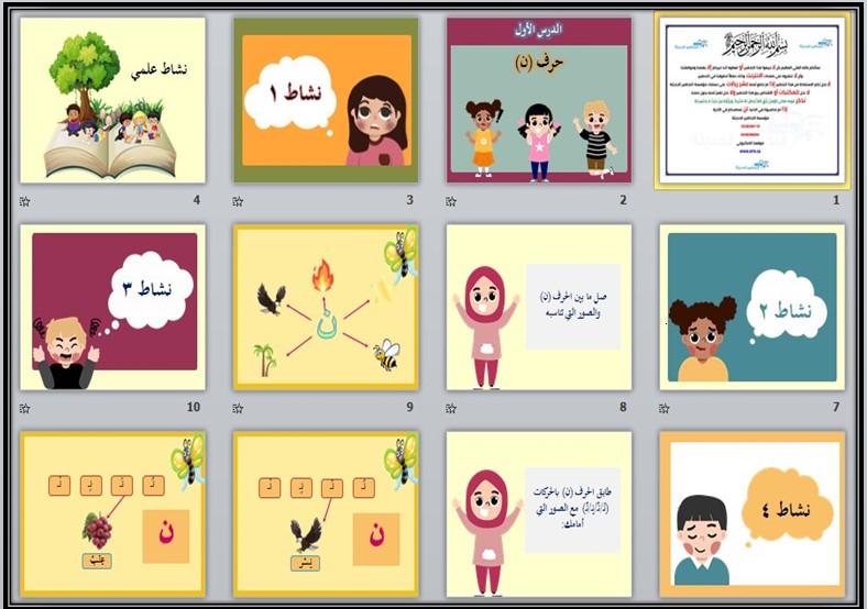 واجبات لغتي التربية الفكرية الفصل الأول مدرستي