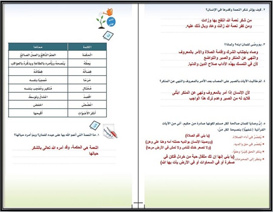 تحضير منصة مدرستي لغتي ثاني متوسط الفصل الثاني