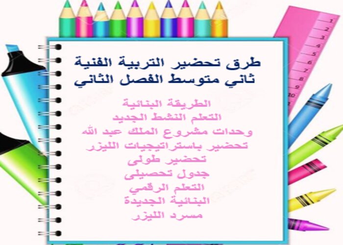 مهارات التفكير منصة مدرستى التربية الفنية ثاني متوسط الفصل الثاني