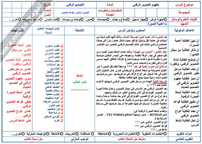 واجبات منصة مدرستي التصميم الرقمي مسارات الفصل الثاني