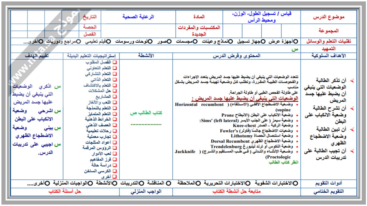 واجبات منصة مدرستي الرعاية الصحية 1-2 مسارات الفصل الثاني