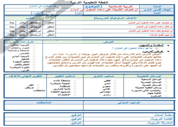 اغلاق الدرس منصة مدرستي الدراسات الاسلامية التربية الفكرية الفصل الثاني