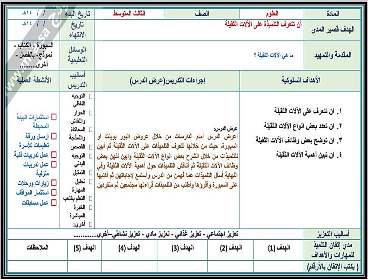 اغلاق الدرس منصة مدرستي العلوم التربية الفكرية الفصل الثاني